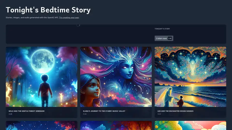 Tonight's Bedtime Story