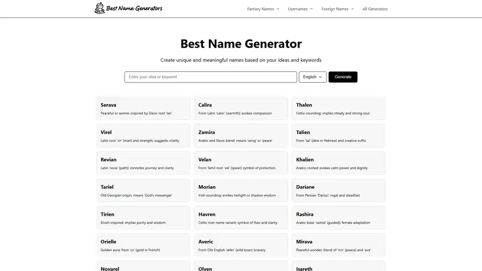 Best Name Generator