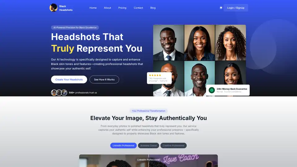 Black Headshots AI