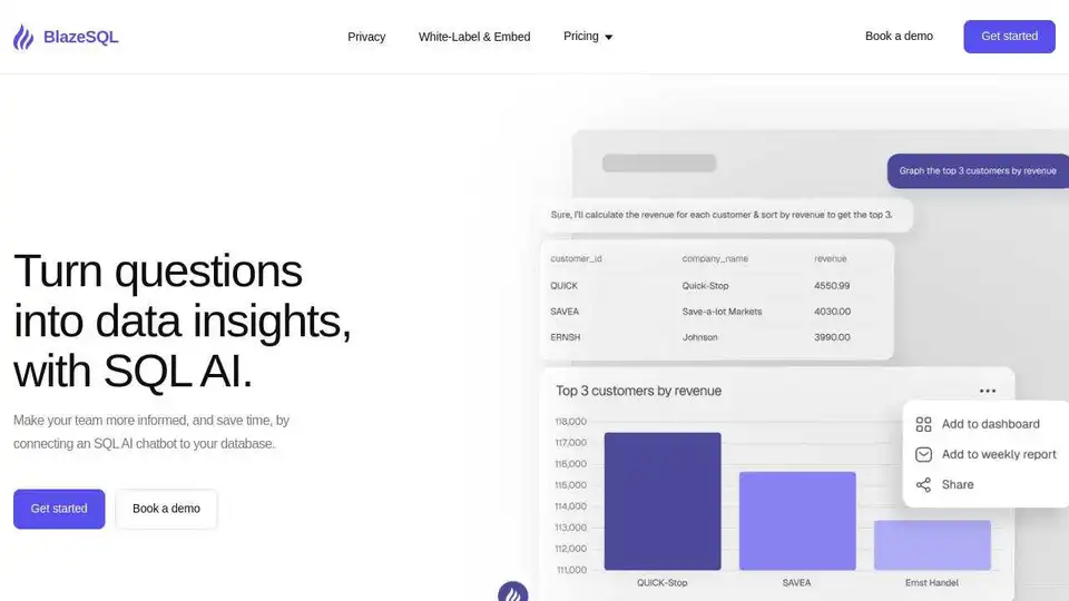 Blaze SQL AI