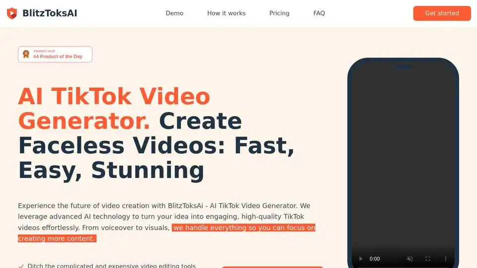 AI TikTok Video Generator