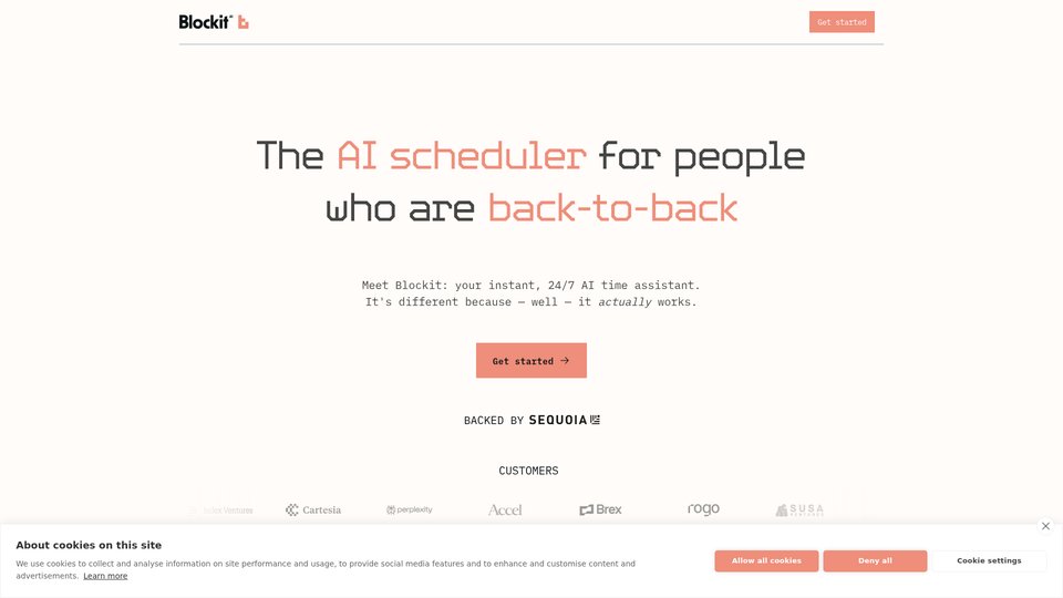 Blockit: Your 24/7 AI Scheduling Assistant