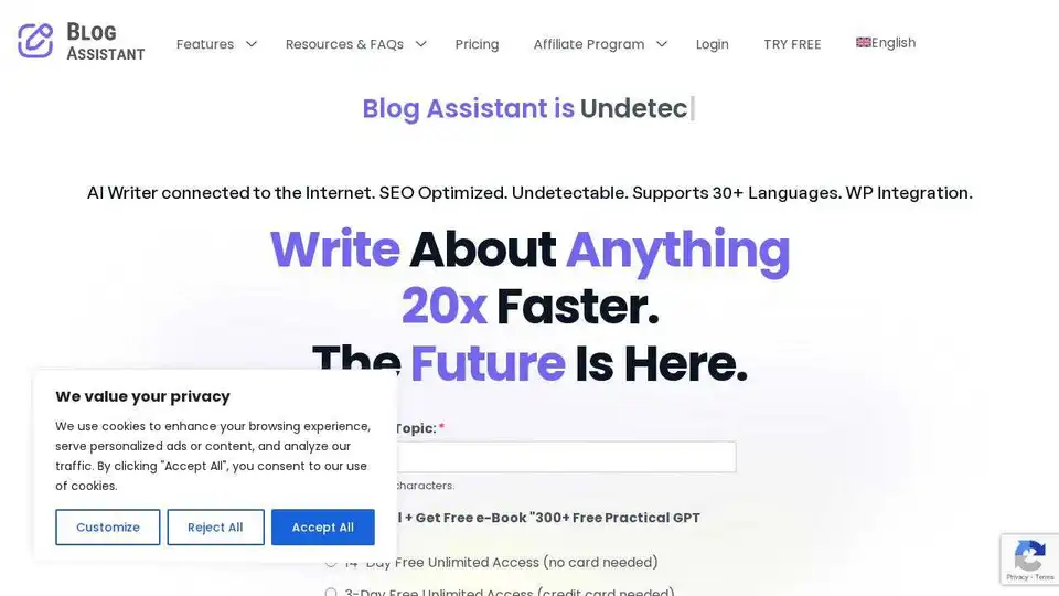 Blog Assistant