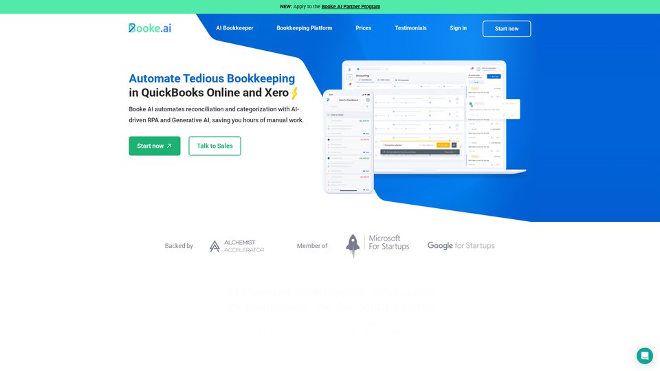Automate your bookkeeping with an AI-driven single app | Booke AI