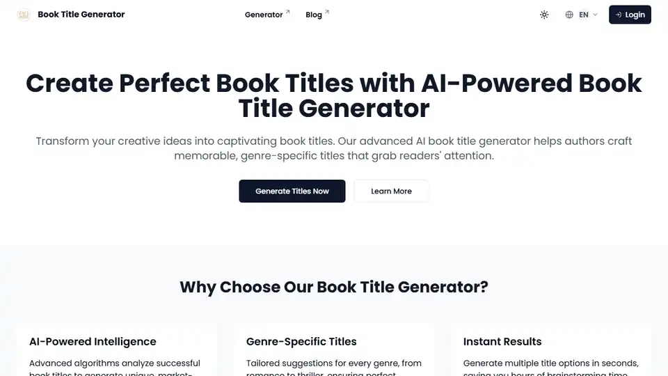 Book Title Generator