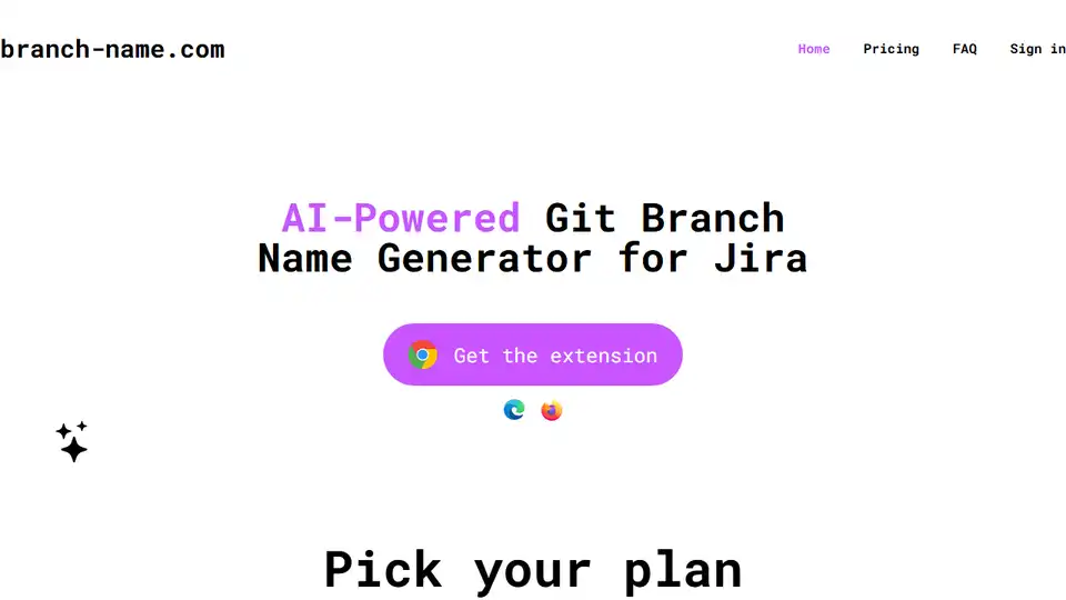 Branch name generator