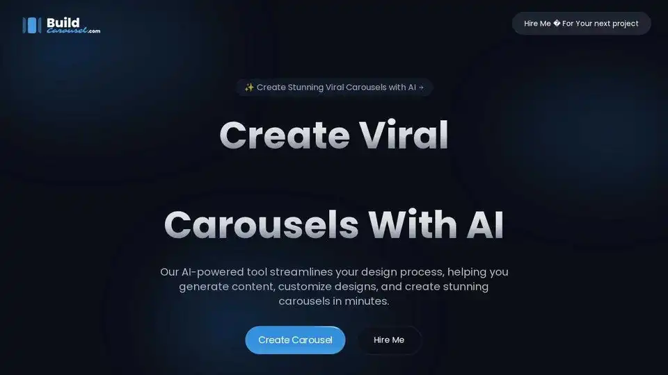 BuildCarousel - AI Carousel Maker for Social Media