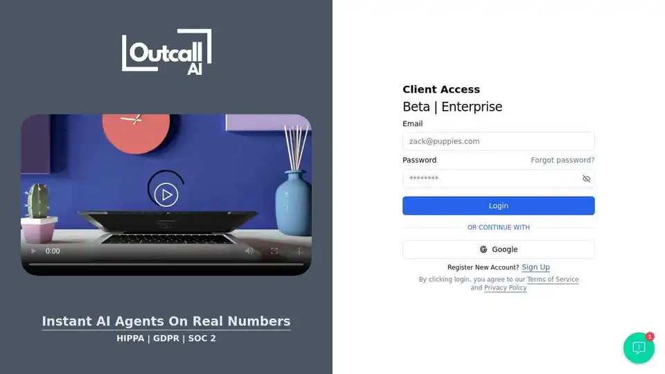 Outcall AI Voice Receptionists