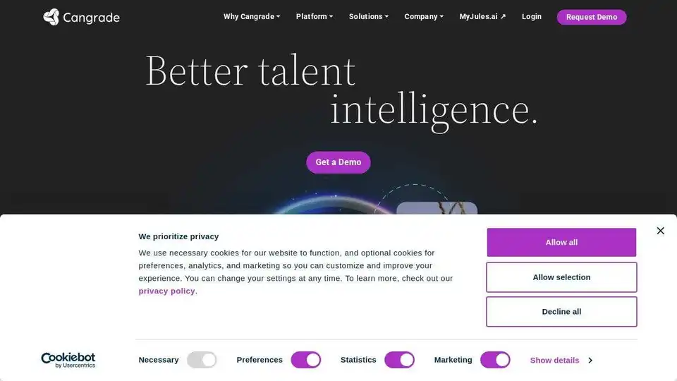 Cangrade's talent intelligence platform delivers hiring and talent management solutions that unlock efficient, effective talent decisions.