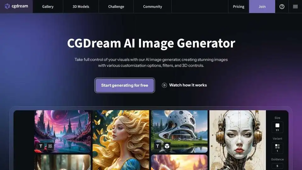 CGDream AI Image Generator