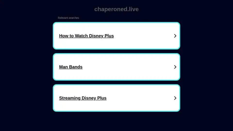 chaperoned.live