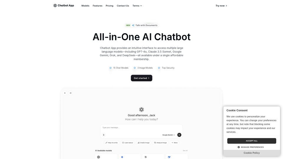 Chatbot App:多合一AI聊天机器人,集成多种AI模型