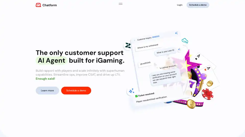 Chatform iGaming AI Agent