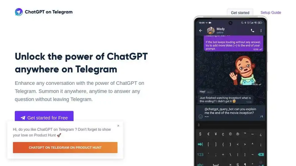 ChatGPT on Telegram