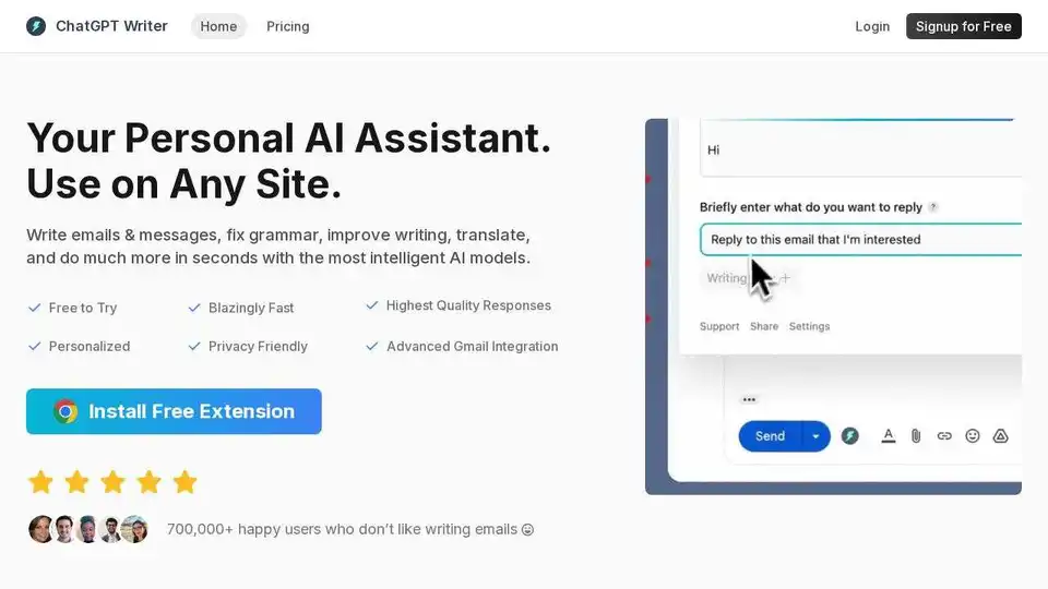 ChatGPT Writer
