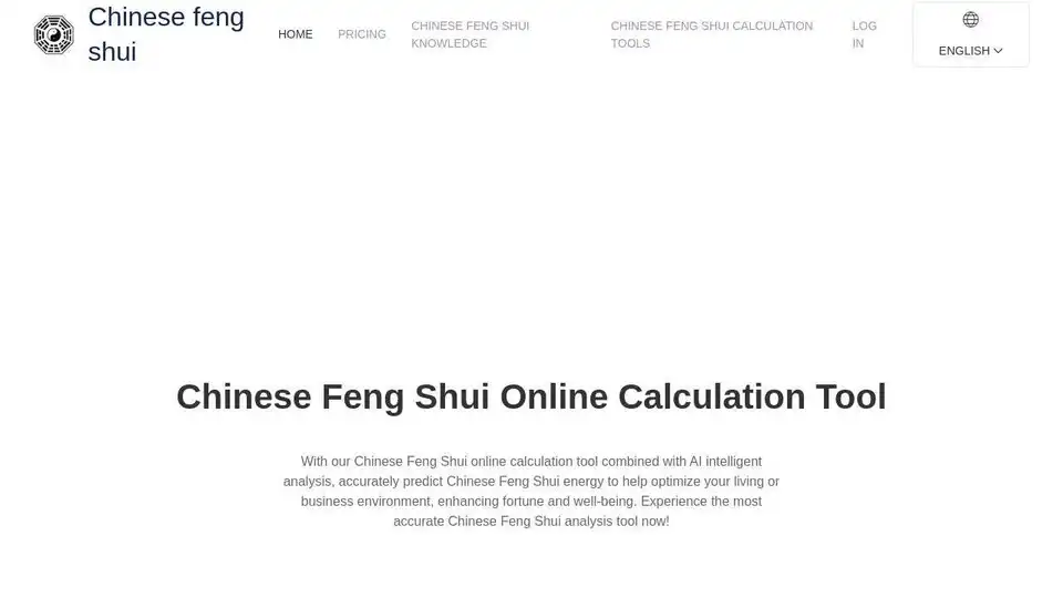 Chinese Feng Shui Online Calculation Tool