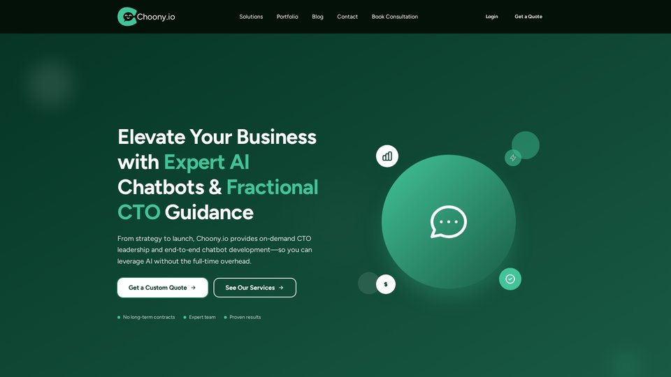 Choony.io: Chatbots de IA personalizados y soluciones de automatización