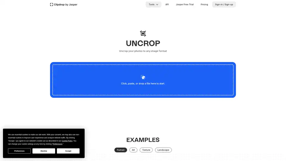 Uncrop