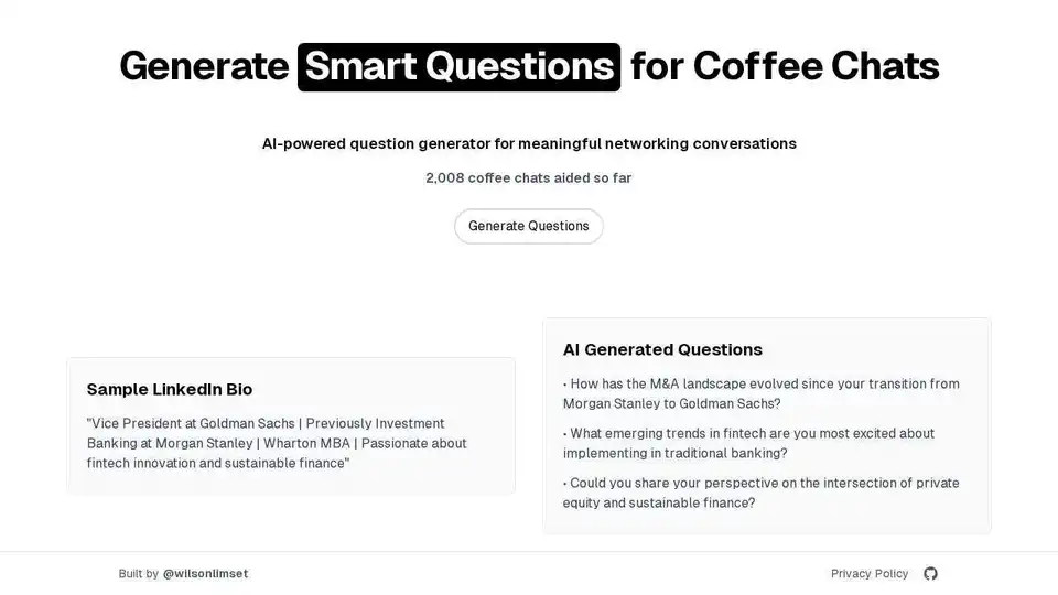 Coffee Chat AI