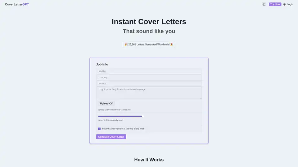 CoverLetterGPT
