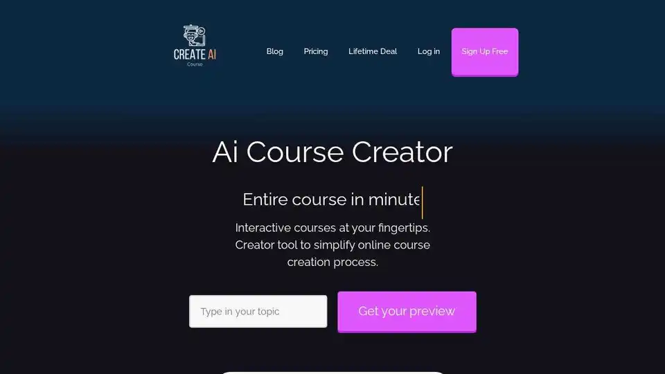 Ai Course Creator