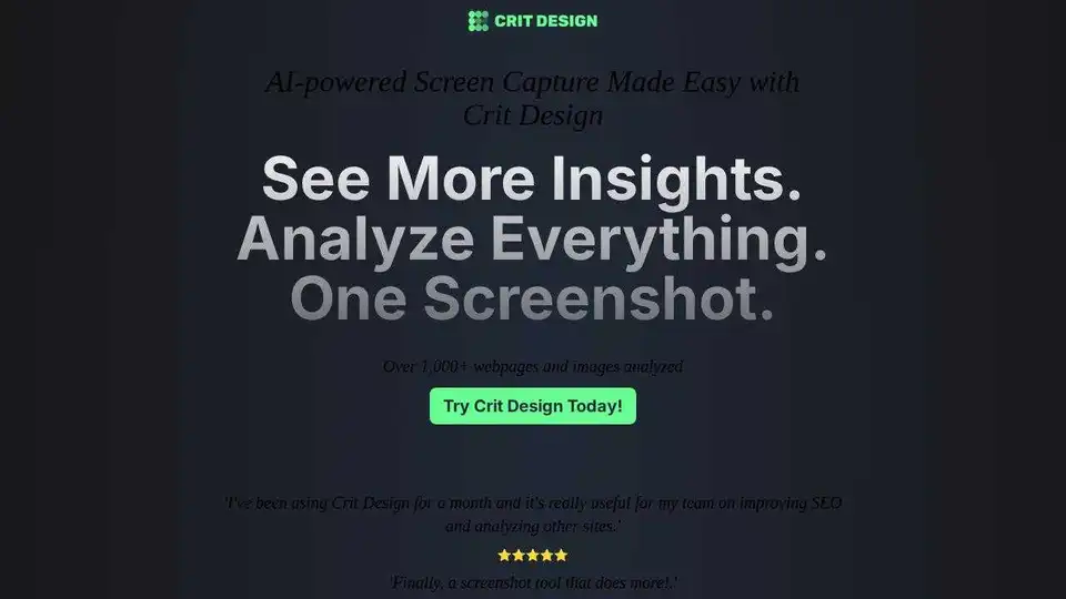 Crit Design