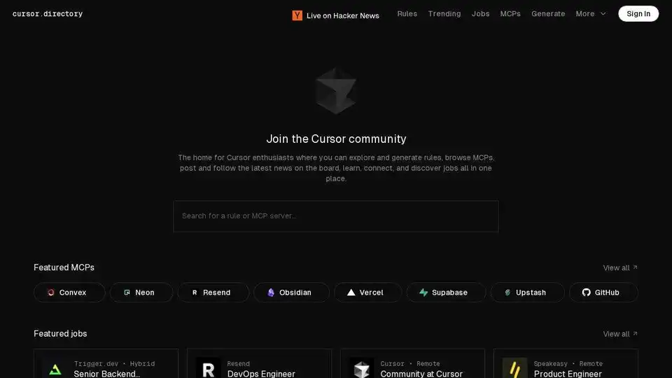 Cursor Directory