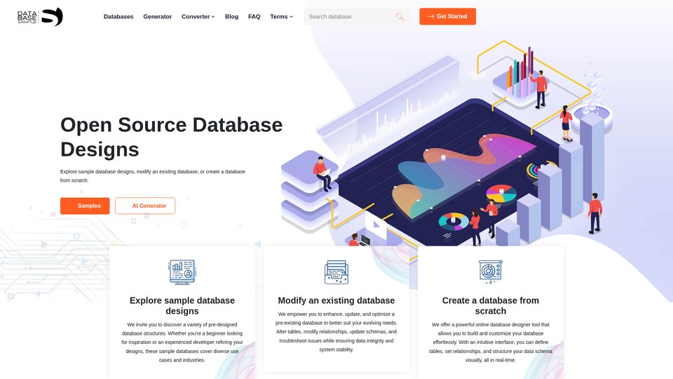 Conceptions de bases de données open source et générateur d'IA
