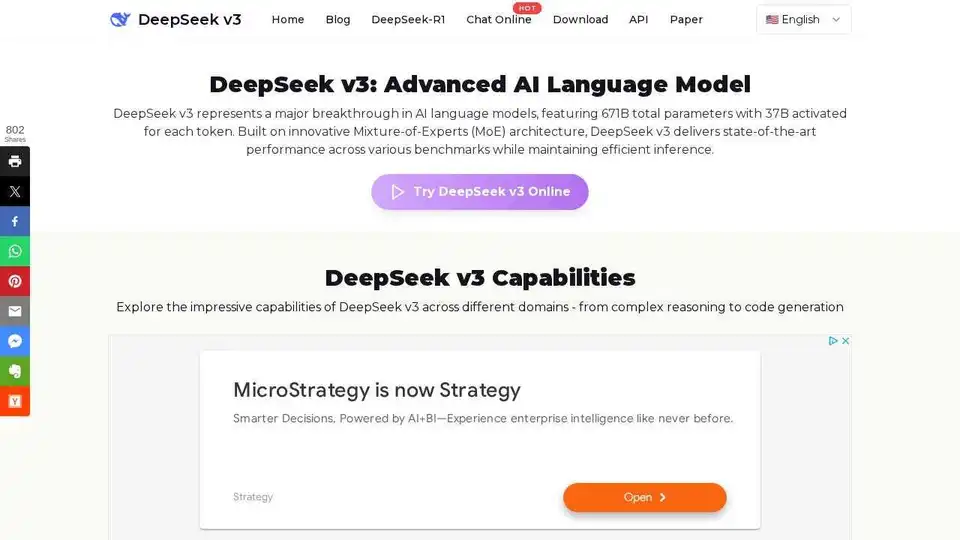 DeepSeek v3
