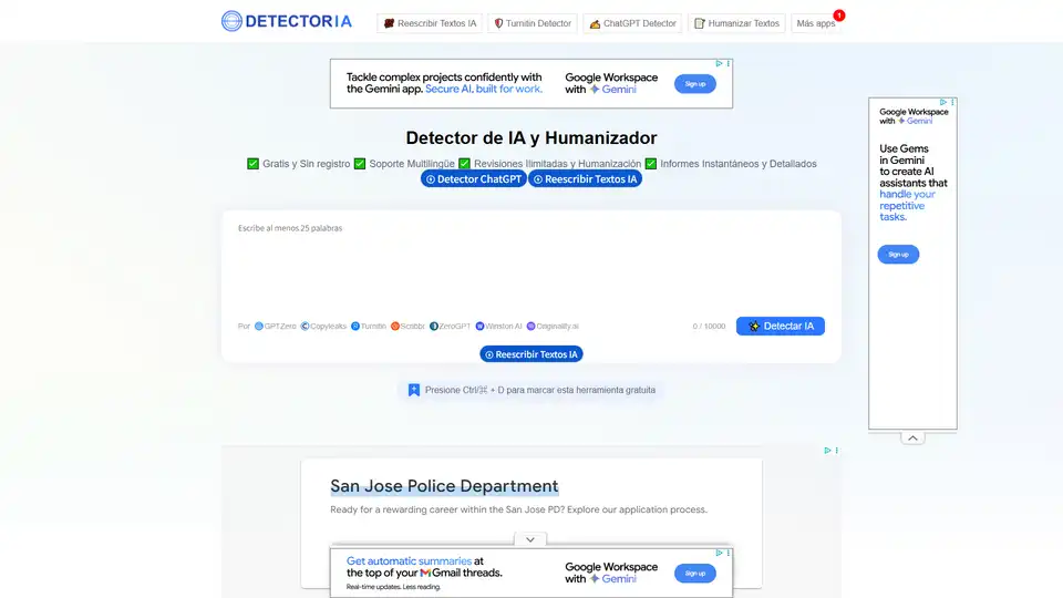 Detector de IA y Humanizador
