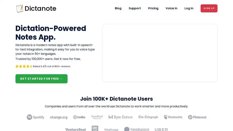 Dictanote