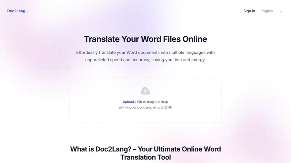 Doc2Lang