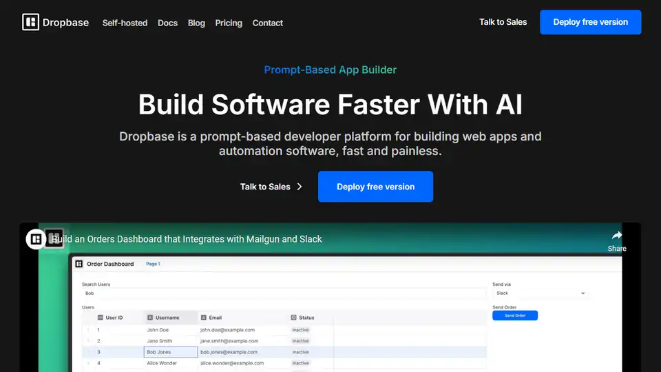 Dropbase AI