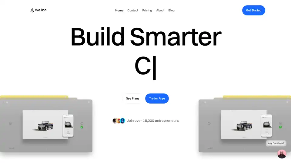 We.Inc est une plateforme tout-en-un qui permet aux utilisateurs de créer des sites web sans code, d'automatiser les ventes avec des chatbots IA et de gérer des campagnes sur les réseaux sociaux. Elle offre des outils pour que les entreprises se développent efficacement.