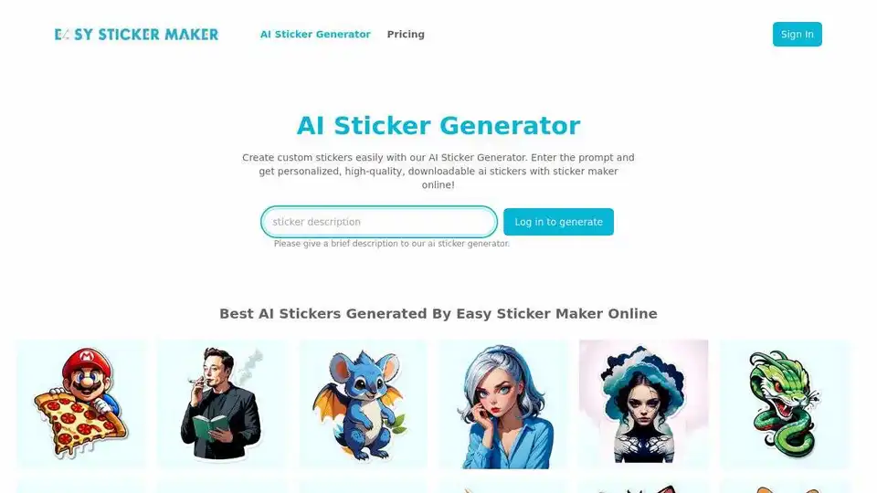 AI Sticker Generator