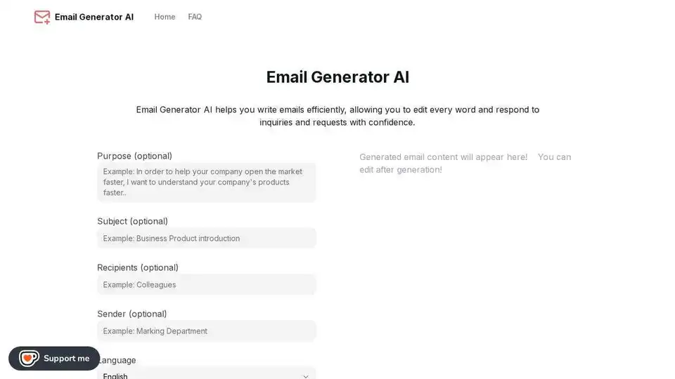 Email Generator AI