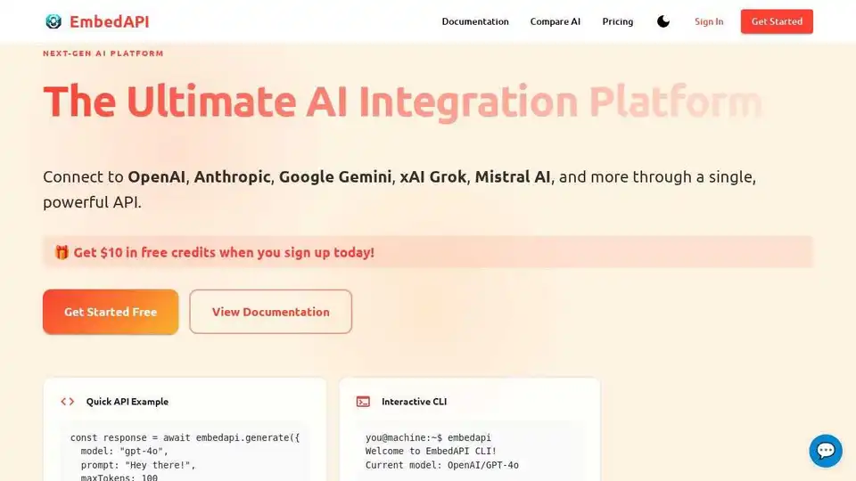 EmbedAPI