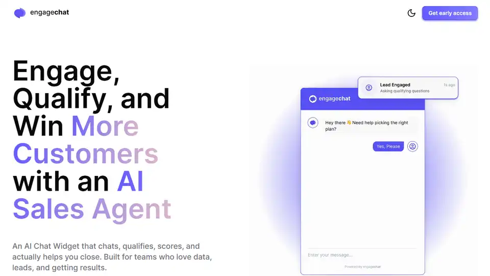 Engagechat AI Sales Agent