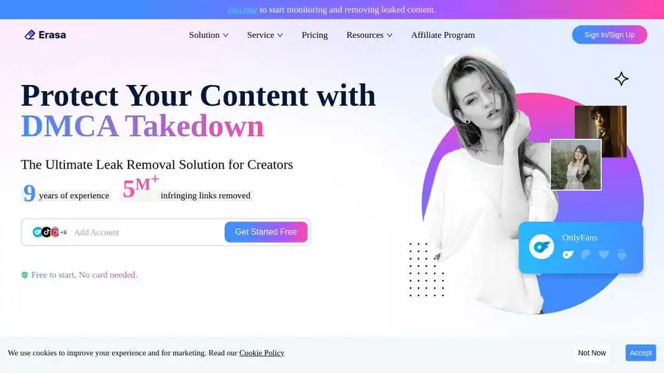 Erasa - DMCA Takedown