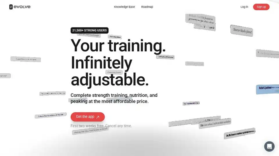 Evolve Training App