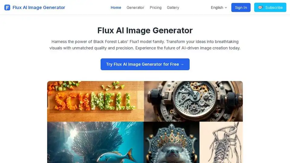 Flux AI Image Generator