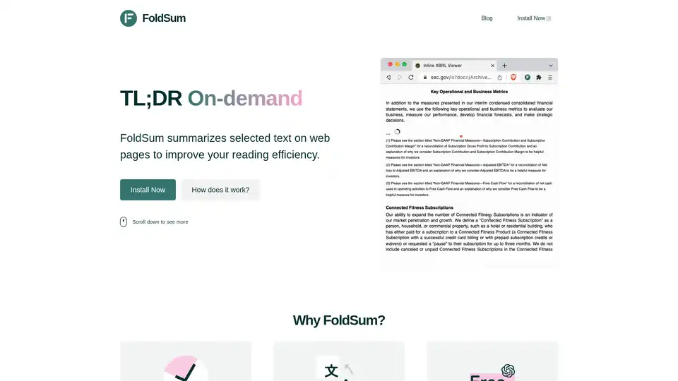 FoldSum