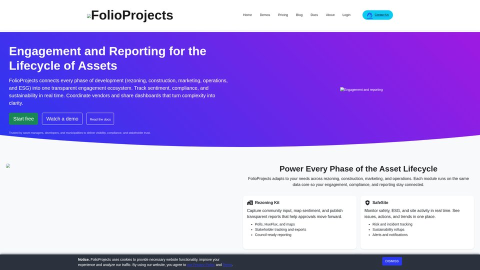 FolioProjects | Track, Optimize, and Share Project Impact