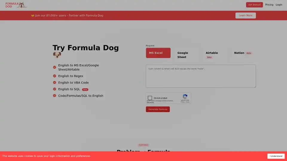 Formula Dog