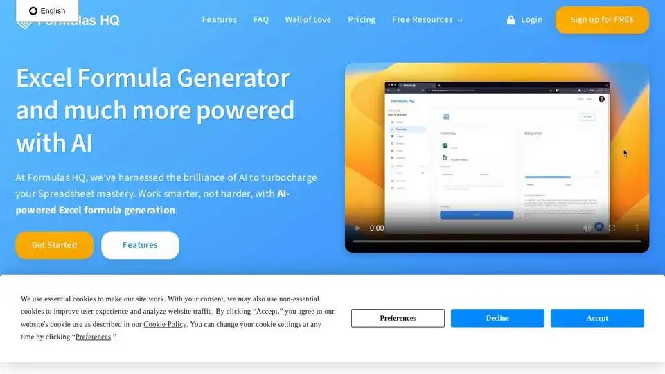 AI-Powered Formula Generator for Excel and Google Sheets - Formulas HQ ...
