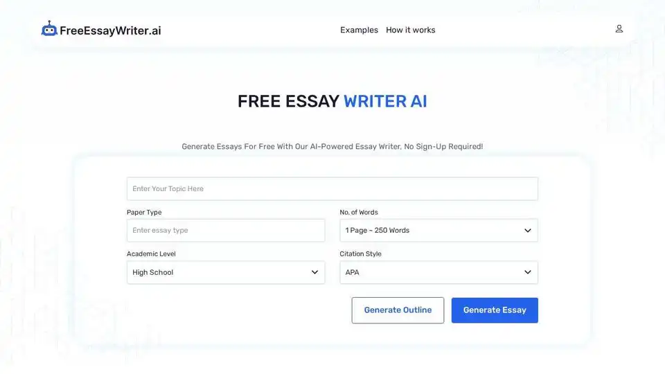 Free Essay Writer | Essay Generator for Students
