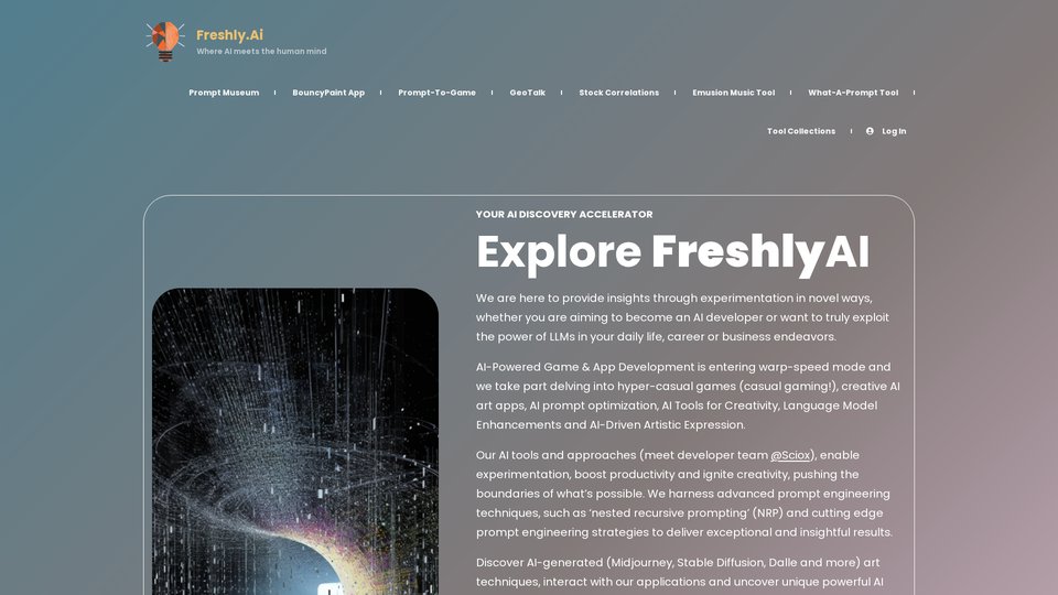 Freshly.ai: AI Discovery Accelerator & Prompt Engineering Tools