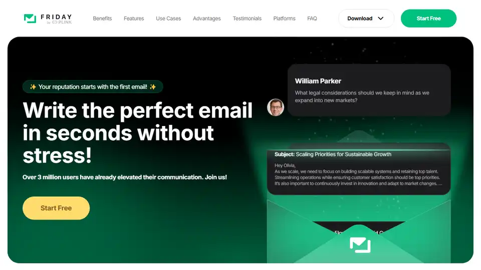 Friday: AI E-mail Writer