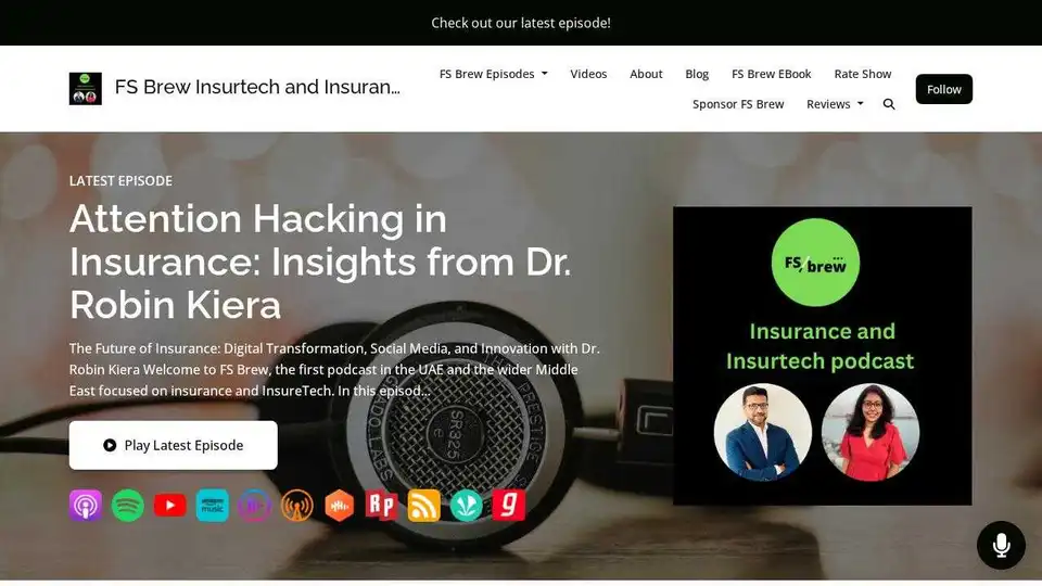 FS Brew Insurtech and Insurance Podcast