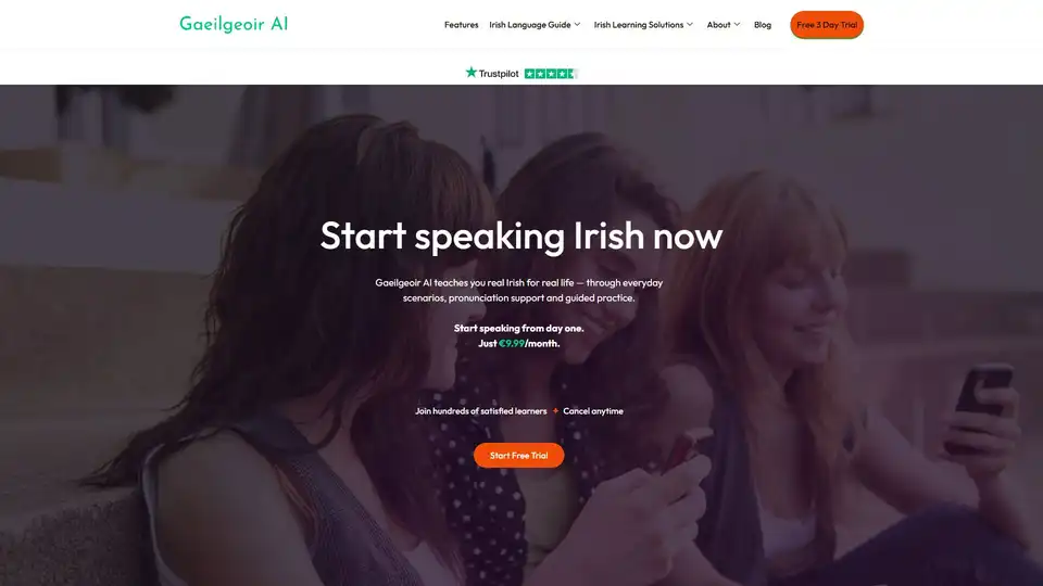 Gaeilgeoir AI は、パーソナライズされたゲーム化されたレッスン、実世界での会話練習、発音ガイドを通じてアイルランド語を学習するためのAI搭載プラットフォームを提供します。ユーザーは自分のペースで学習し、進捗を追跡し、強力な語彙基盤を構築できます。